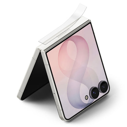 Pellicola protettiva per cerniera Ringke Dual Easy per Samsung Galaxy Z Flip8 F776, plastica, set da 2 pezzi