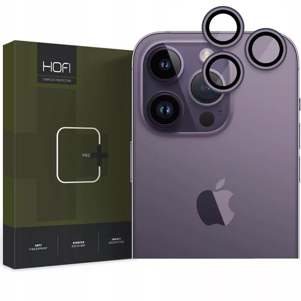 Pellicola protettiva per fotocamera posteriore Tech-Protect CamRing Fit+ per Apple iPhone 14 Pro Max / 14 Pro, Vetro Temperato, Viola