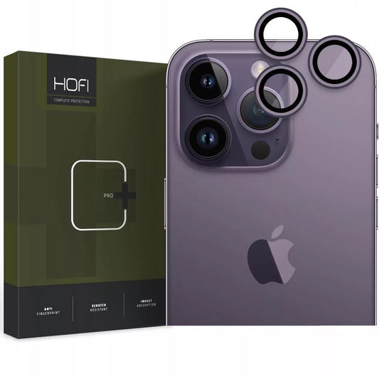 Tech-Protect CamRing Fit+ Rear Camera Protection Film for Apple iPhone 14 Pro Max / 14 Pro, Tempered Glass, Purple