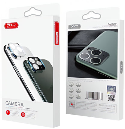 Pellicola protettiva per fotocamera posteriore XO Design 3D per Apple iPhone 12 Pro, vetro temperato, nera