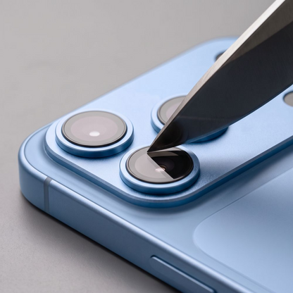 Tech-Protect CamFull Fit+ Rear Camera Protector for Apple iPhone 18 Pro Max, Tempered Glass, Blue