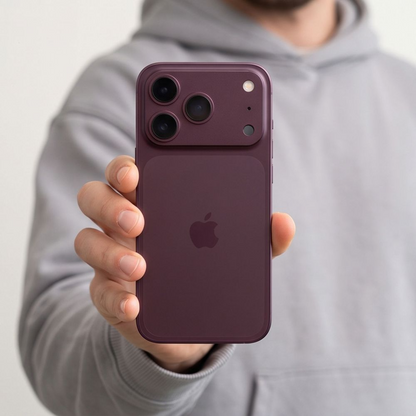 Pellicola protettiva per fotocamera posteriore Tech-Protect CamFull Fit+ per Apple iPhone 18 Pro, vetro temperato, bordeaux