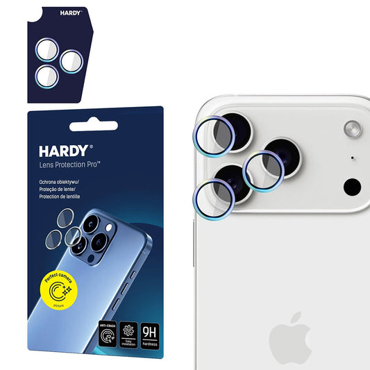 Pellicola Protettiva Posteriore Camera 3MK Hardy Protection Pro per Apple iPhone 17 Pro Max / 17 Pro, Vetro Temperato, Multicolore