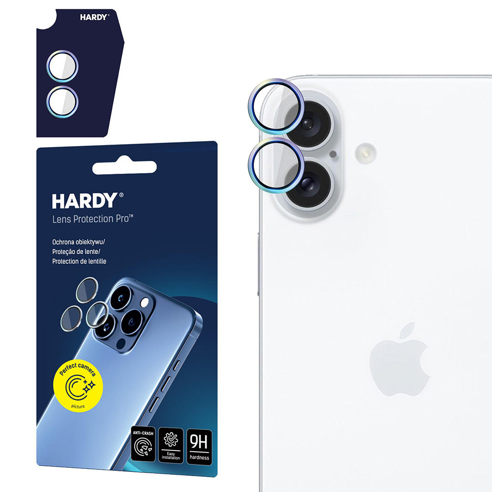 Pellicola Protettiva Posteriore 3MK Hardy Protection Pro per Apple iPhone 17, Vetro Temperato, Multicolore