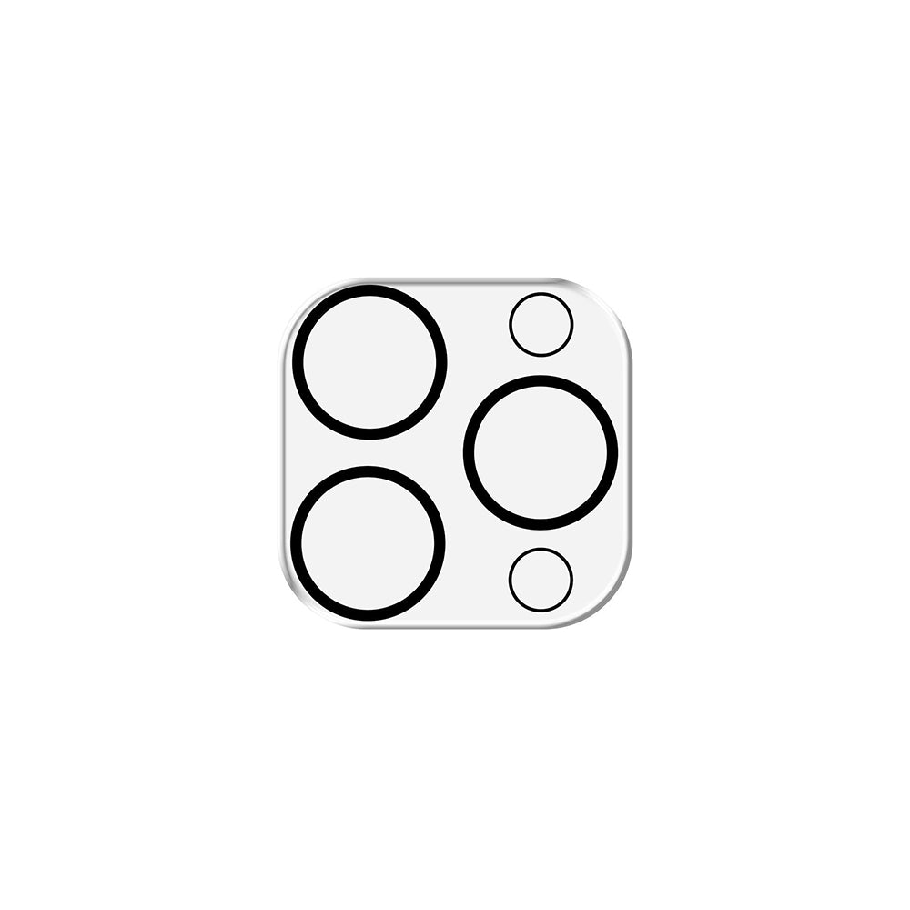Pellicola protettiva per fotocamera posteriore 3MK Pro Full Cover per Apple iPhone 16 Pro Max / 16 Pro, Vetro temperato, Nero