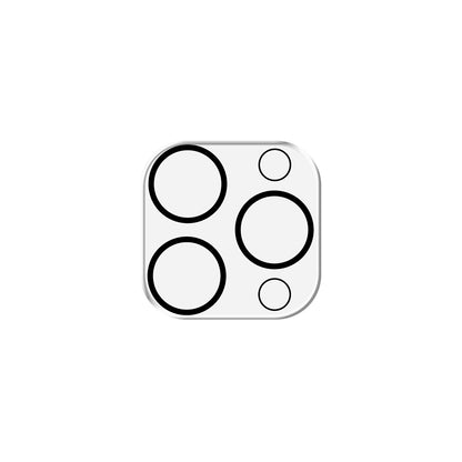 Pellicola protettiva per fotocamera posteriore 3MK Pro Full Cover per Apple iPhone 16 Pro Max / 16 Pro, Vetro temperato, Nero