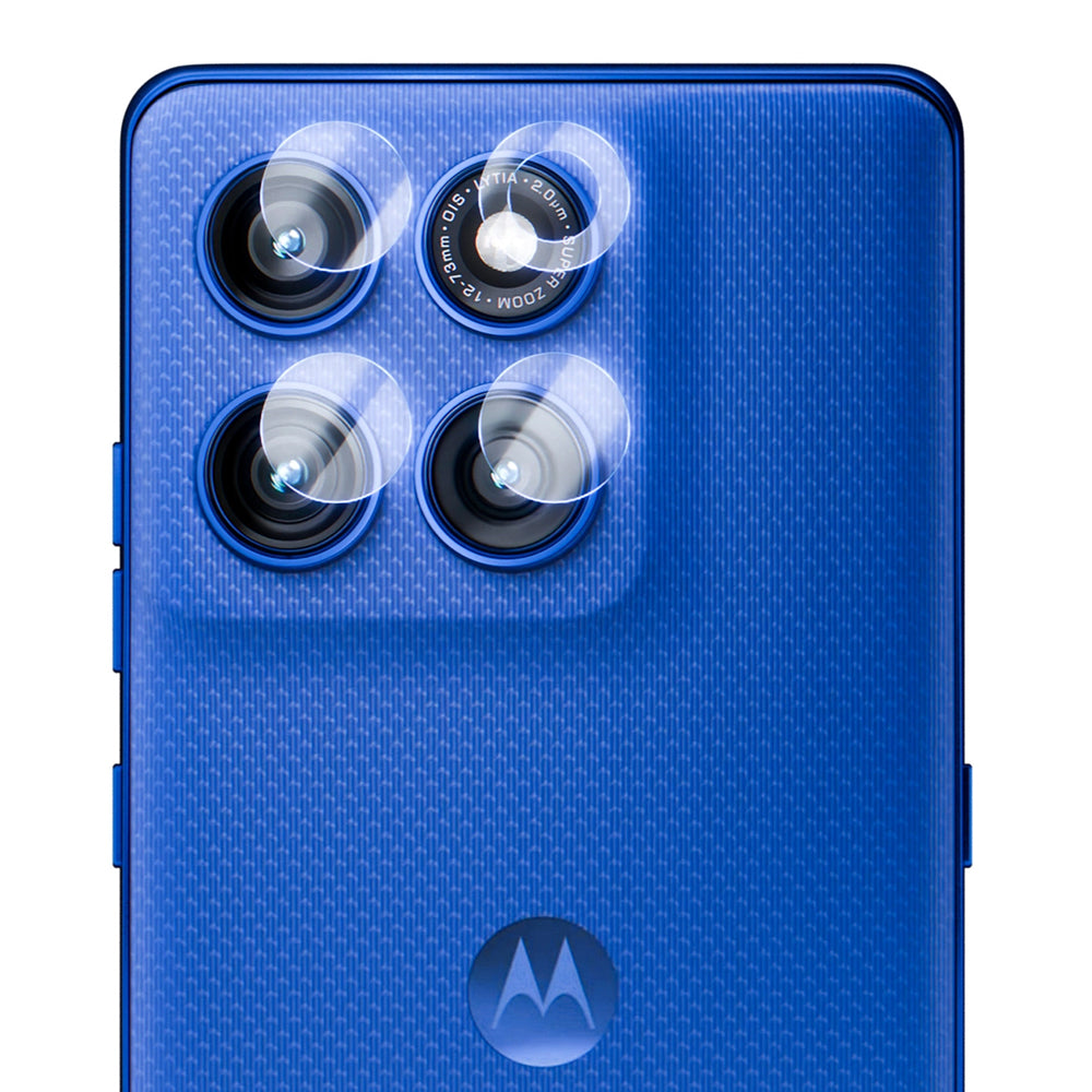 Pellicola protettiva per fotocamera posteriore 3MK Protection per Motorola Edge 60 Pro, vetro flessibile, set da 4 pezzi, trasparente
