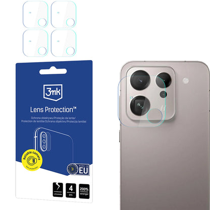 Pellicola Protettiva Posteriore per Fotocamera 3MK Protection per Oppo Find X9, Vetro Temperato, Set 4 pezzi, Trasparente