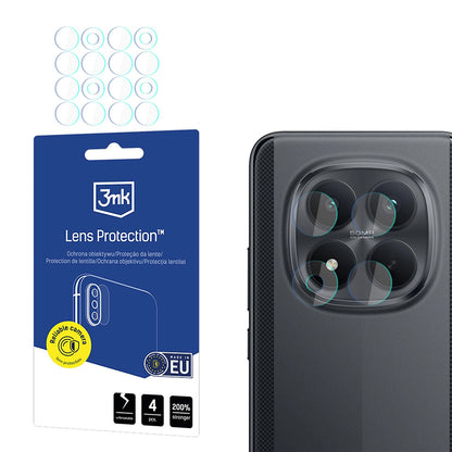 Pellicola protettiva per fotocamera posteriore 3MK Protection per Xiaomi Poco M8 Pro, vetro temperato, set da 4 pezzi, trasparente
