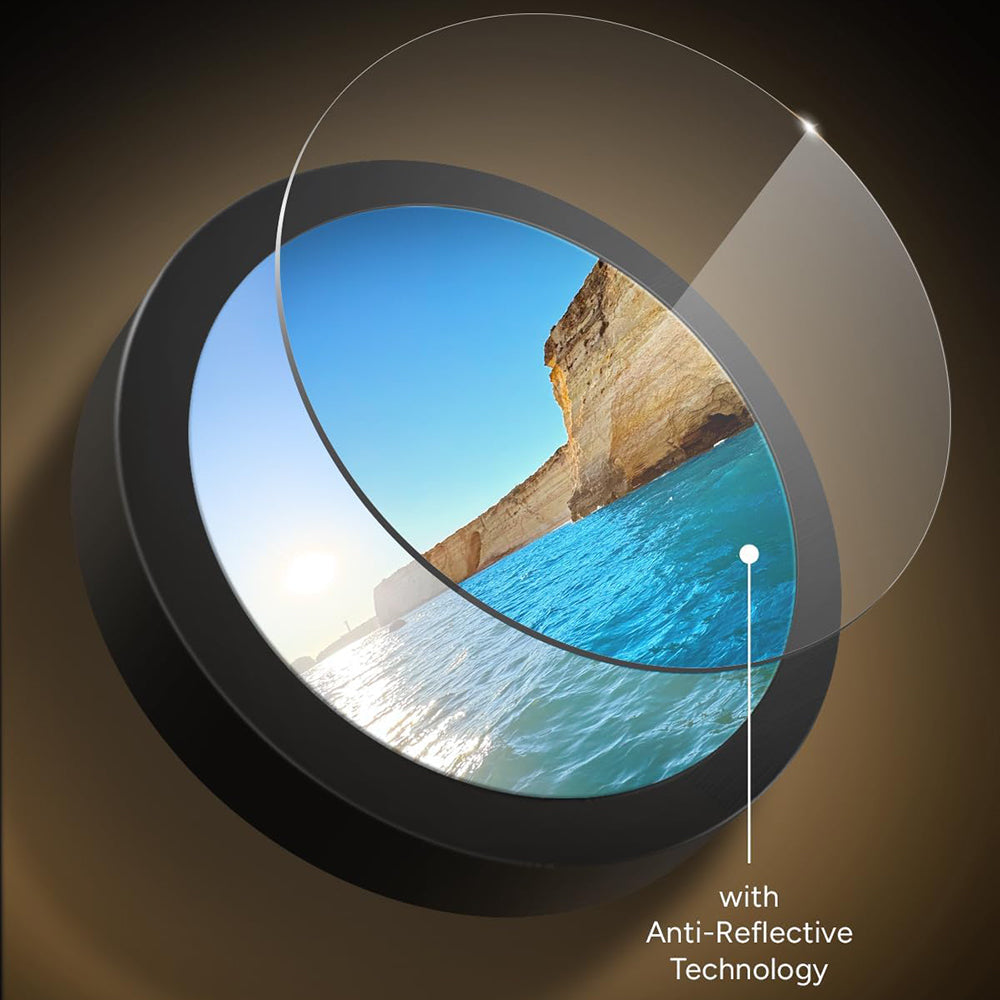 Pellicola protettiva per Fotocamera Posteriore 3MK Protection Pro per Apple iPhone 17 Pro Max / 17 Pro, Vetro Temperato, Nero