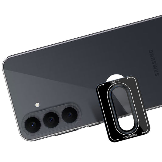 Pellicola protettiva per fotocamera posteriore 3MK Protection Pro per Samsung Galaxy S26 FE S741, vetro temperato, nero