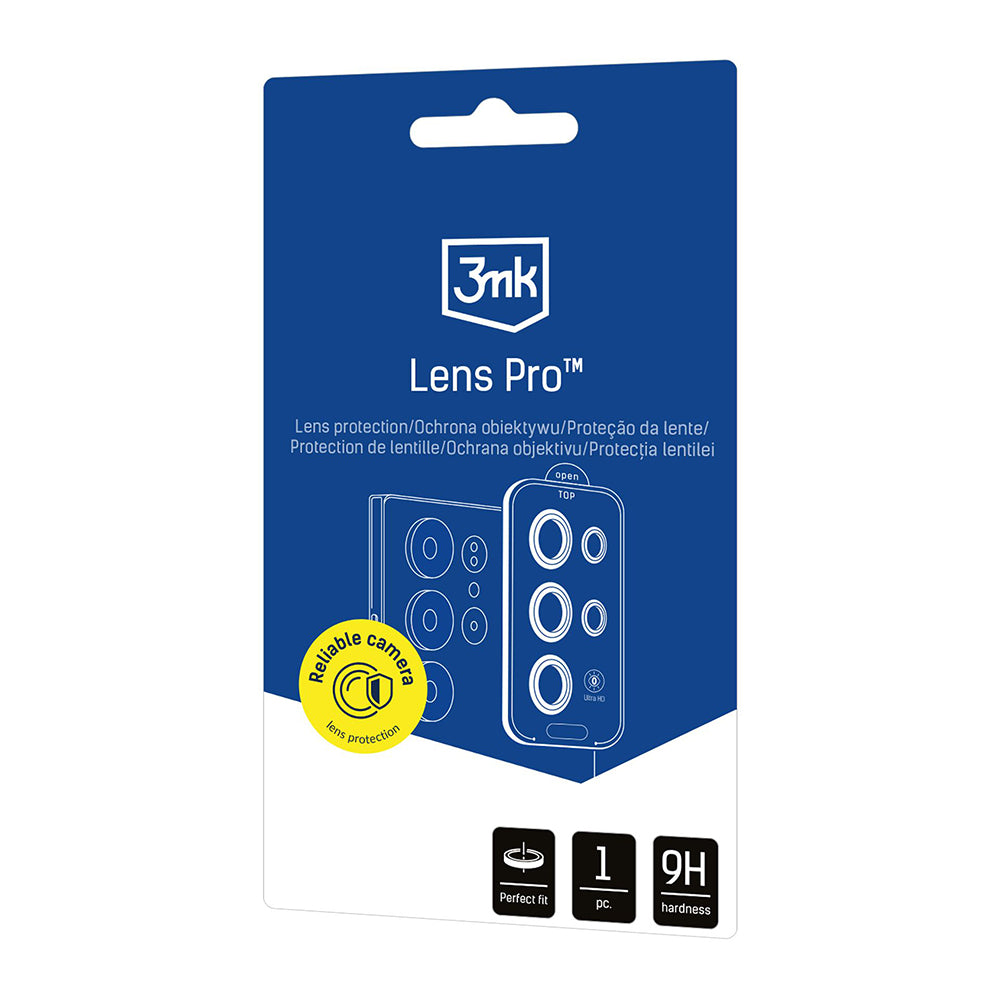 Pellicola protettiva per fotocamera posteriore 3MK Protection Pro per Samsung Galaxy S26 FE S741, vetro temperato, nero