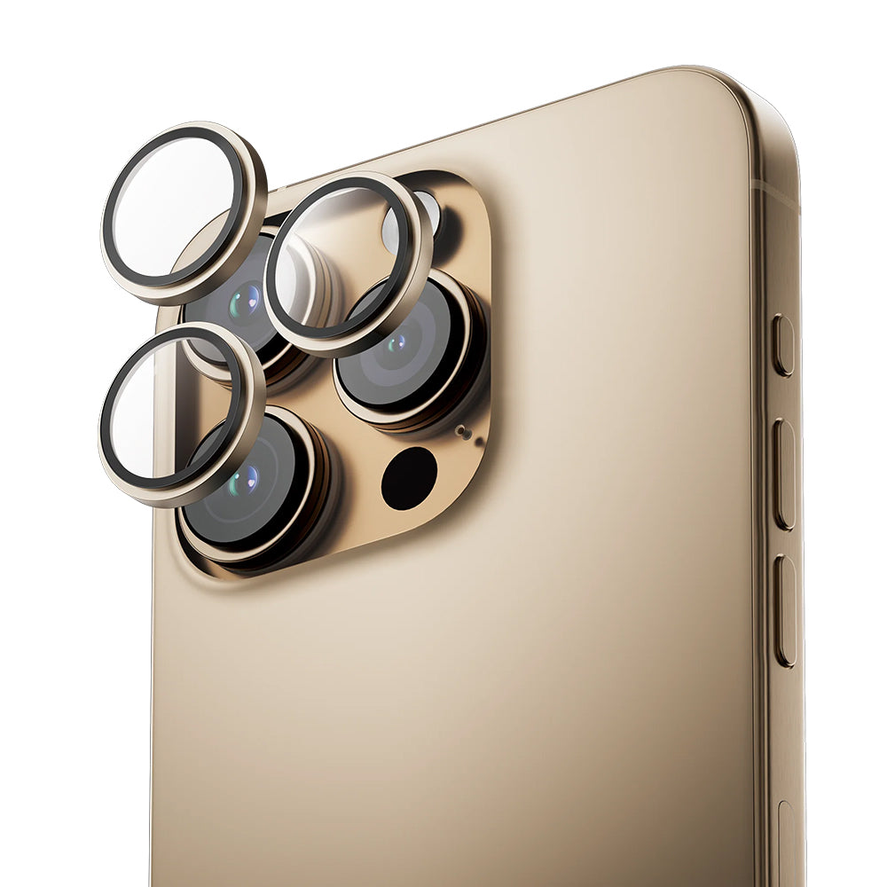 Anank AR Rear Camera Protective Film for Apple iPhone 16 Pro Max / 16 Pro, Tempered Glass, Gold