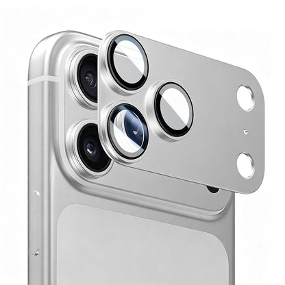 Pellicola protettiva per fotocamera posteriore Blueo Integrated Metal per Apple iPhone 17 Pro Max, vetro temperato, argento