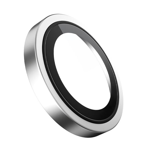 Pellicola protettiva per fotocamera posteriore Blueo Metal Frame per Apple iPhone 16 Pro Max / 16 Pro, vetro temperato, argento