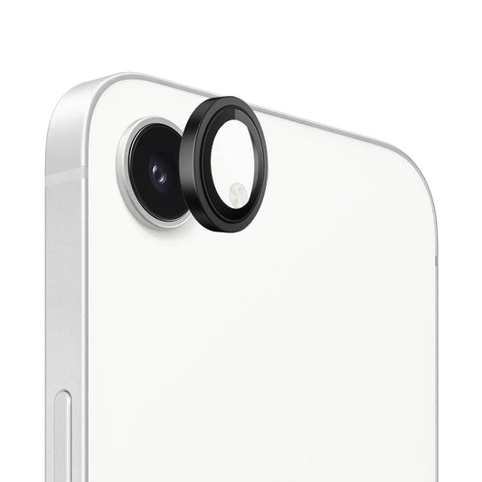 Pellicola protettiva per fotocamera posteriore Blueo Metal Frame per Apple iPhone 17e / 16e, vetro temperato, nero