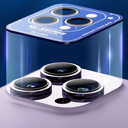 Pellicola protettiva per fotocamera posteriore Blueo Sapphire Crystal per Apple iPhone 14 Pro Max / 14 Pro, vetro temperato, viola