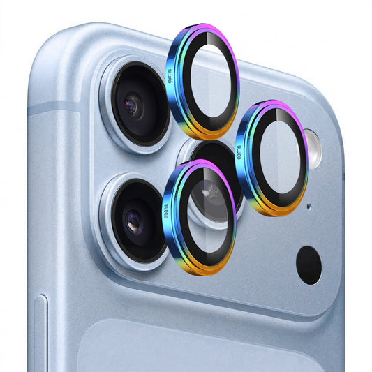 Pellicola protettiva per fotocamera posteriore Blueo Sapphire Crystal per Apple iPhone 18 Pro / 18 Pro Max, vetro temperato, multicolore