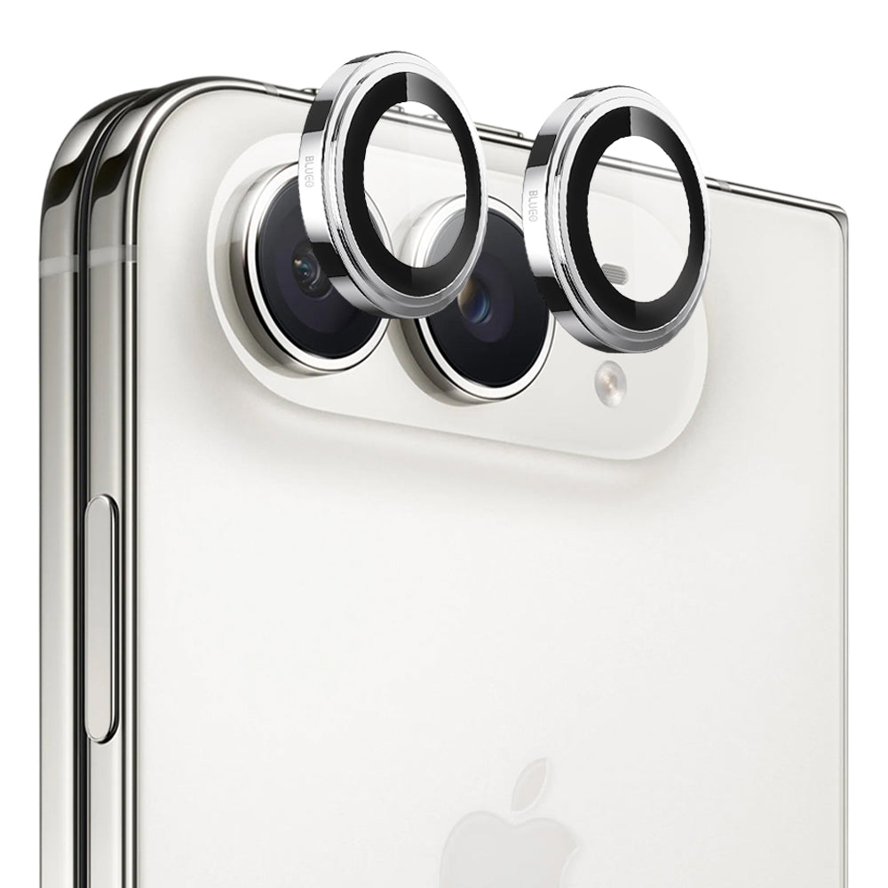 Pellicola protettiva per fotocamera posteriore Blueo Sapphire Crystal per Apple iPhone Duo, vetro temperato, argento