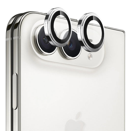 Pellicola protettiva per fotocamera posteriore Blueo Sapphire Crystal per Apple iPhone Duo, vetro temperato, argento