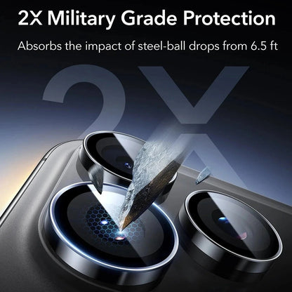 Pellicola Protettiva Posteriore ESR Armorite per Apple iPhone 17 Pro Max, Vetro Temperato, Set 2 pezzi, Nera