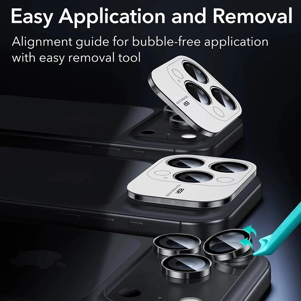 Pellicola Protettiva Posteriore ESR Armorite per Apple iPhone 17 Pro Max, Vetro Temperato, Set 2 pezzi, Nera