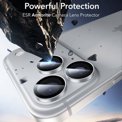 Pellicola protettiva per fotocamera posteriore ESR Armorite per Apple iPhone 18 Pro / 18 Pro max, vetro temperato, argento