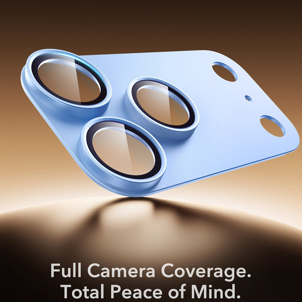 Pellicola protettiva per fotocamera posteriore ESR Armorite Pro per Apple iPhone 18 Pro Max, vetro temperato, blu