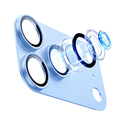 Pellicola protettiva per fotocamera posteriore ESR Armorite Pro per Apple iPhone 18 Pro Max, vetro temperato, blu
