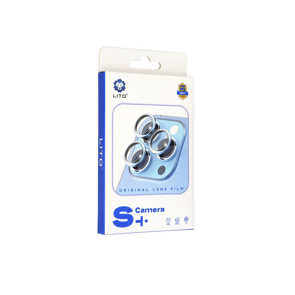 Pellicola Protettiva Posteriore Lito S+ per Apple iPhone 17 Pro Max / 17 Pro, Vetro Temperato, Blu