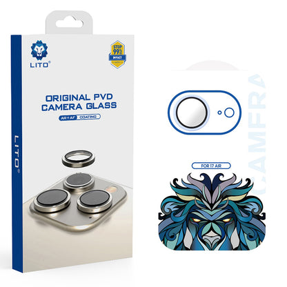 Pellicola Protettiva Posteriore Lito Titanium AR per Apple iPhone 17 Air, Vetro Temperato, Blu