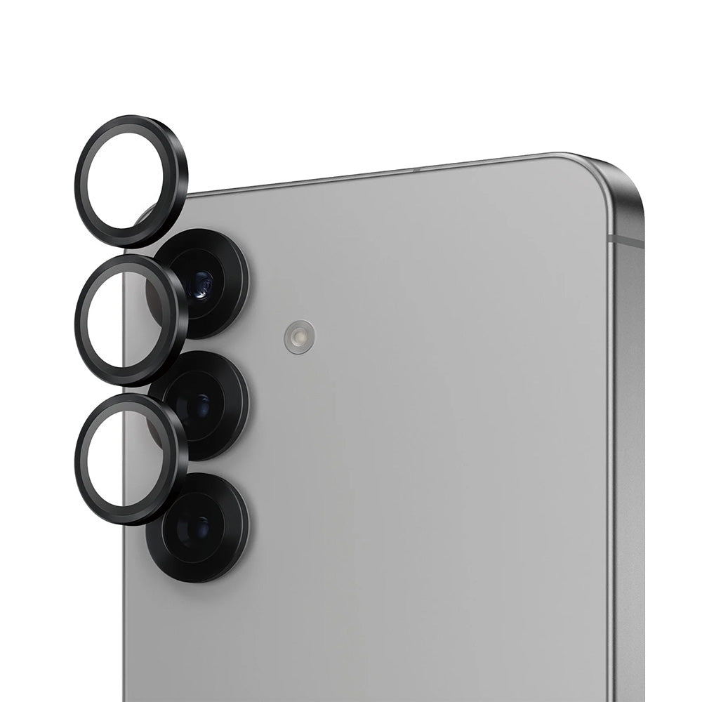 Pellicola Protettiva Posteriore PanzerGlass Hoops per Samsung Galaxy S25 S931, Vetro Temperato, Nero