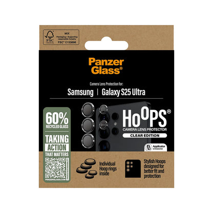 Pellicola Protettiva Posteriore PanzerGlass Hoops per Samsung Galaxy S25 Ultra S938, Vetro Temperato, Trasparente
