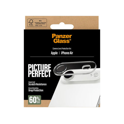 Pellicola Protettiva Posteriore PanzerGlass PicturePerfect per Apple iPhone 17 Air, Vetro Temperato, Trasparente
