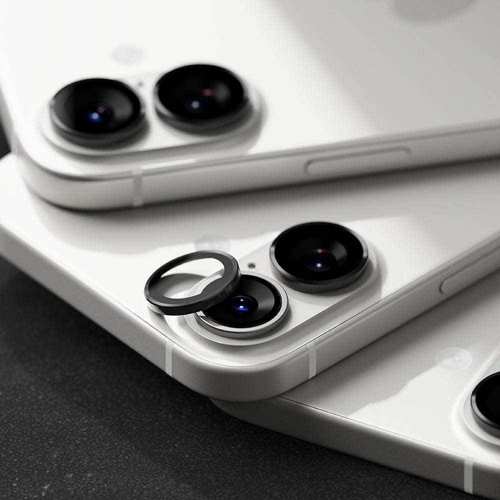 Pellicola Protettiva Posteriore Ringke per Apple iPhone 17, Vetro Temperato, Nero