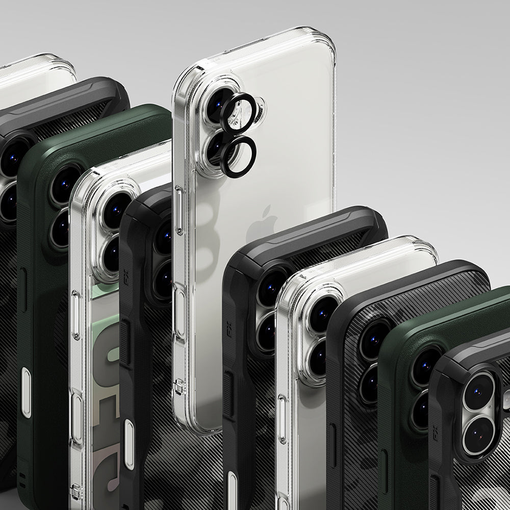 Pellicola Protettiva Posteriore Ringke per Apple iPhone 17, Vetro Temperato, Nero