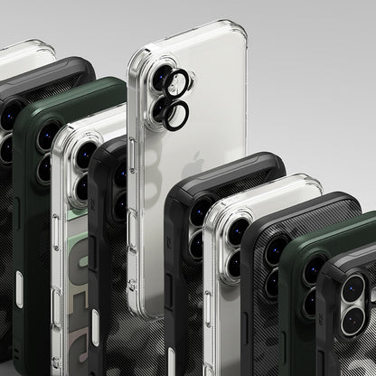 Pellicola Protettiva Posteriore Ringke per Apple iPhone 17, Vetro Temperato, Nero