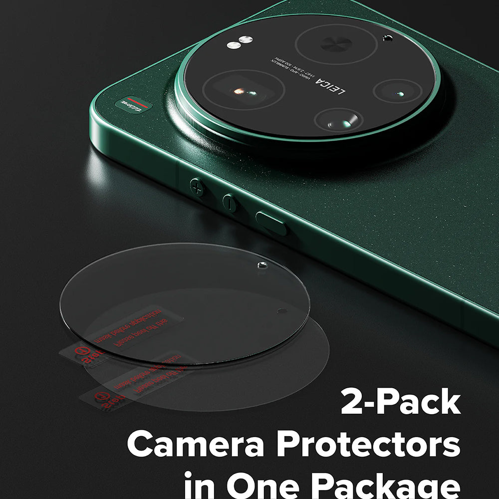 Pellicola protettiva per fotocamera posteriore Ringke per Xiaomi 17 Ultra, vetro temperato, set da 2 pezzi, trasparente