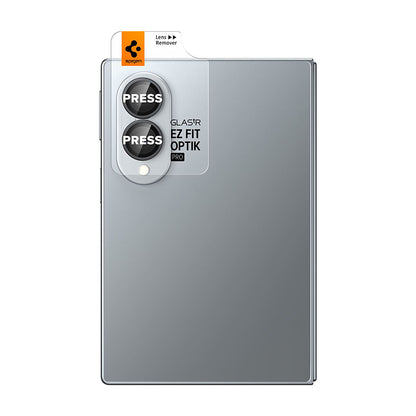 Pellicola protettiva per fotocamera posteriore Spigen GlastR EZ FIT Optik Pro HD per Samsung Galaxy Z Fold8 F971, vetro temperato, set da 2 pezzi, nero AGL11944