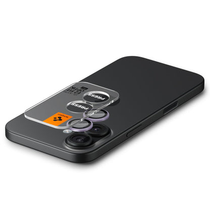 Pellicola protettiva per Fotocamera Posteriore Spigen GlastR EZ FIT Optik Pro per Apple iPhone 17 / 16 Plus / 16, Vetro Temperato, Set 2 pezzi, Viola