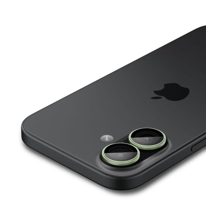 Pellicola Protettiva Posteriore Spigen GlastR EZ FIT Optik Pro per Apple iPhone 17 / 16 Plus / 16, Vetro Temperato, Set 2 pezzi, Verde AGL10128