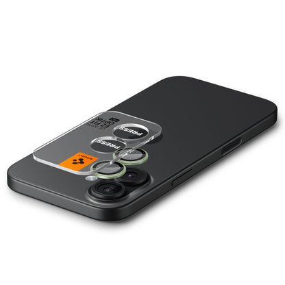 Pellicola Protettiva Posteriore Spigen GlastR EZ FIT Optik Pro per Apple iPhone 17 / 16 Plus / 16, Vetro Temperato, Set 2 pezzi, Verde AGL10128