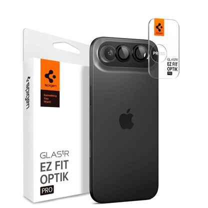 Pellicola Protettiva Posteriore Spigen GlastR EZ FIT Optik Pro per Apple iPhone 17 Air, Vetro Temperato, Set 2 pezzi, Nera