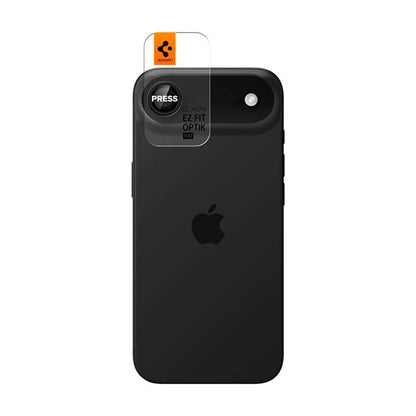Pellicola Protettiva Posteriore Spigen GlastR EZ FIT Optik Pro per Apple iPhone 17 Air, Vetro Temperato, Set 2 pezzi, Nera