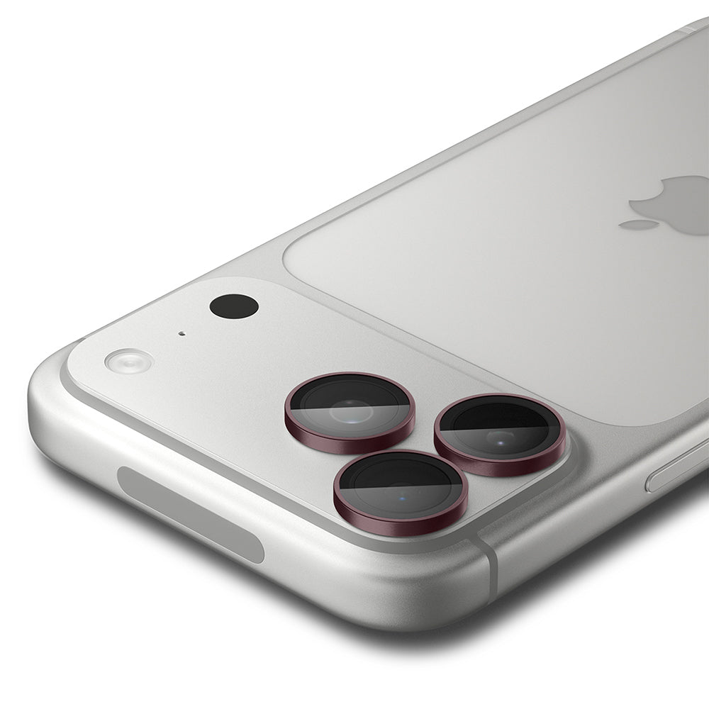 Spigen GlastR EZ FIT Optik Pro Rear Camera Protective Film for Apple iPhone 18 Pro / 18 Pro Max, Tempered Glass, Set of 2 pieces, Burgundy AGL12044