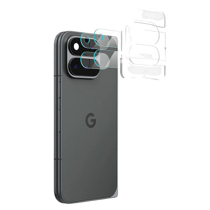 Pellicola protettiva per fotocamera posteriore Spigen GlastR EZ FIT Optik Pro per Google Pixel 11 Pro Fold, vetro temperato, set da 2 pezzi, trasparente AGL11491