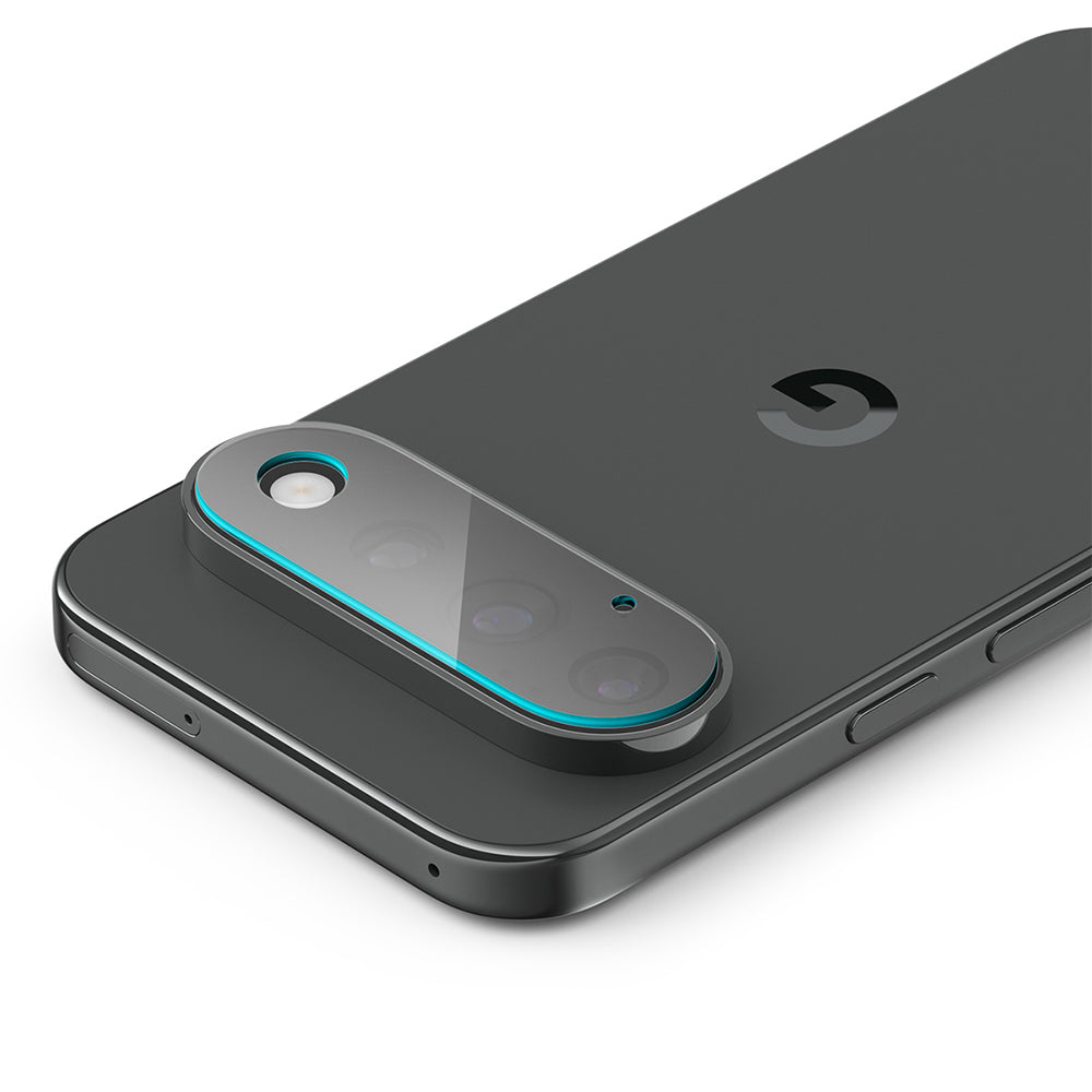 Pellicola protettiva per fotocamera posteriore Spigen GlastR EZ FIT Optik Pro per Google Pixel 11, vetro temperato, set da 2 pezzi, nero AGL11479