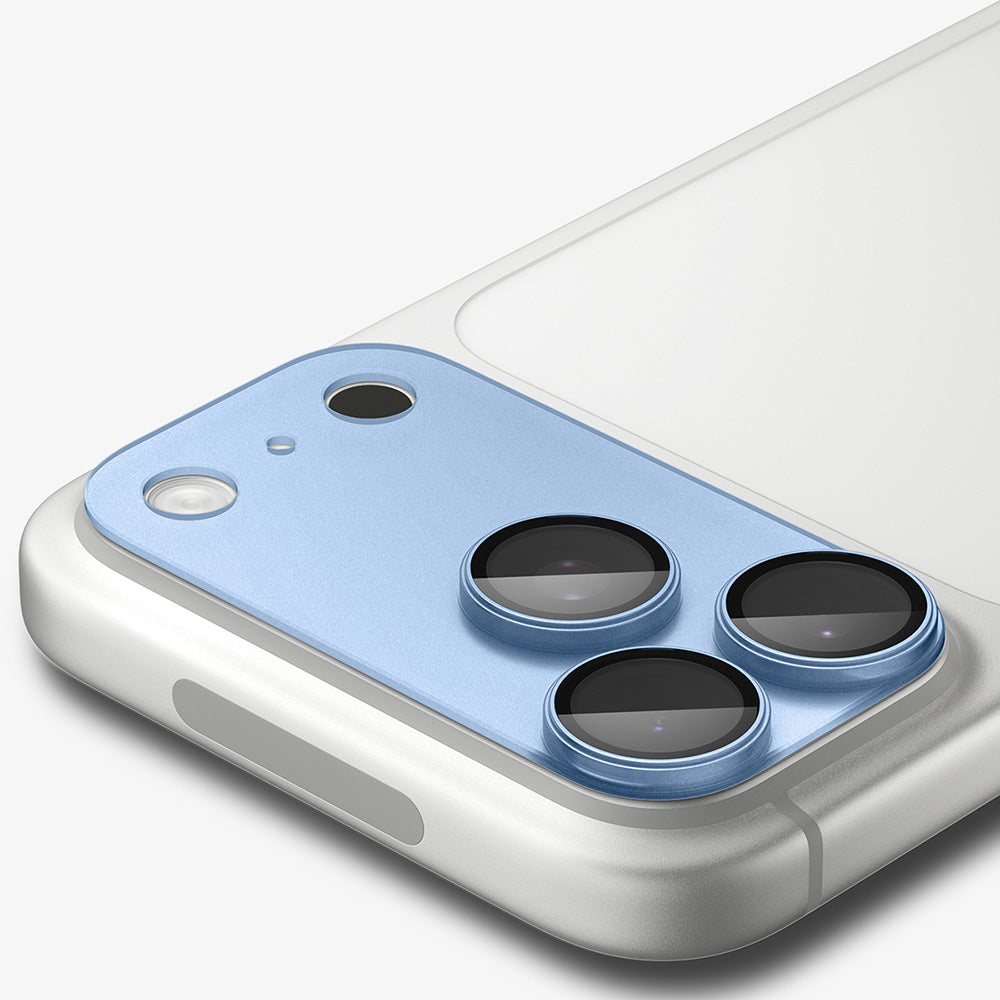 Pellicola protettiva per fotocamera posteriore Spigen GlastR EZ FIT Optik Pro XL per Apple iPhone 18 Pro Max, vetro temperato, blu AGL12041