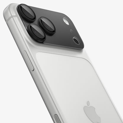 Pellicola protettiva per fotocamera posteriore Spigen GlastR EZ FIT Optik Pro XL per Apple iPhone 18 Pro Max, vetro temperato, grigio scuro AGL12039