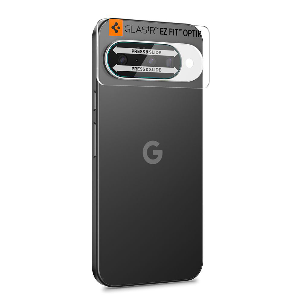 Pellicola protettiva per fotocamera posteriore Spigen GlastR Optik per Google Pixel 10, vetro temperato, set da 2 pezzi, trasparente AGL09661